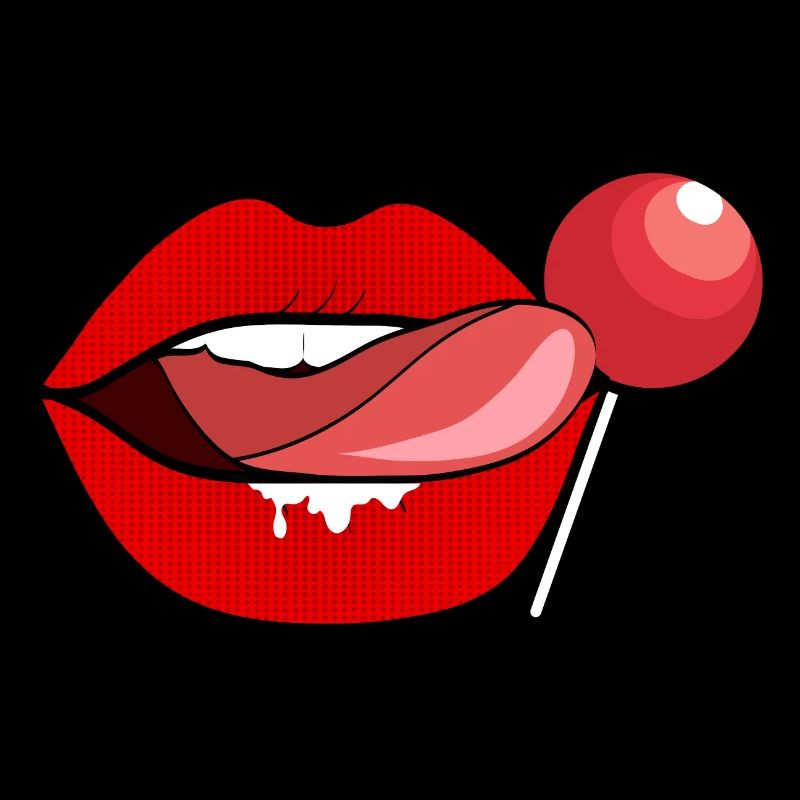 Sucette Red Lips