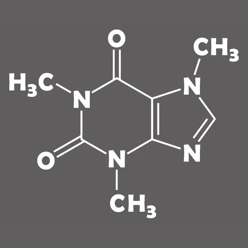Caféine molécule de structure formule café chimie