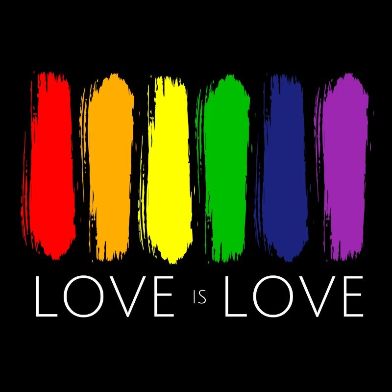 l'amour c'est l'amour Rainbow Painting