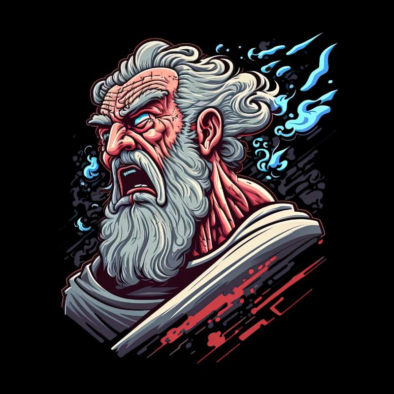 Starker Moses Prophet, der das Meer teilt Yam Suph