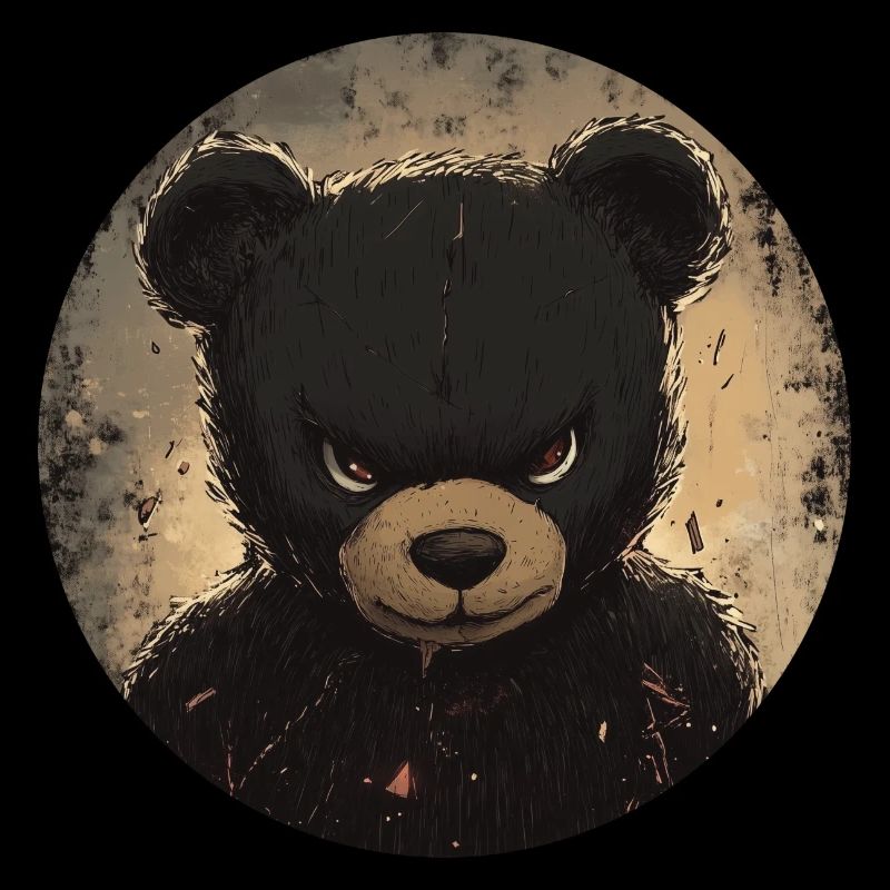 Fearless Teddy: Dark Elegance