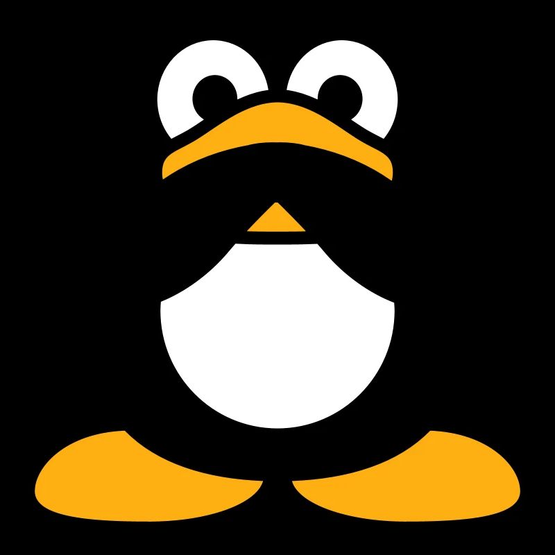 Pingouin Rien parlant Mains silencieuses Couvrant la bouche