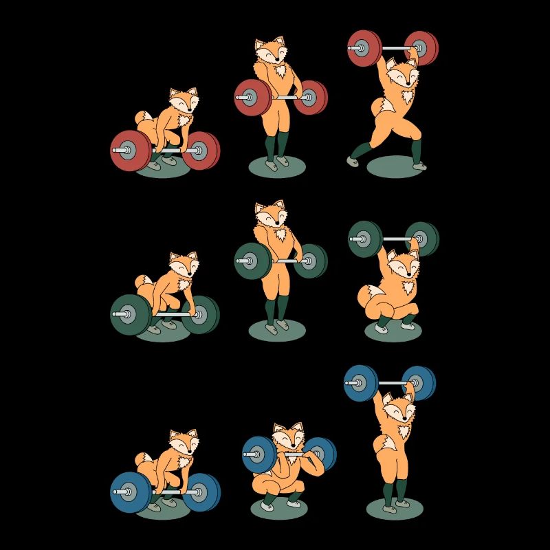 Weightlifter Fox: Clean&Jerk, Snatch, Thruster