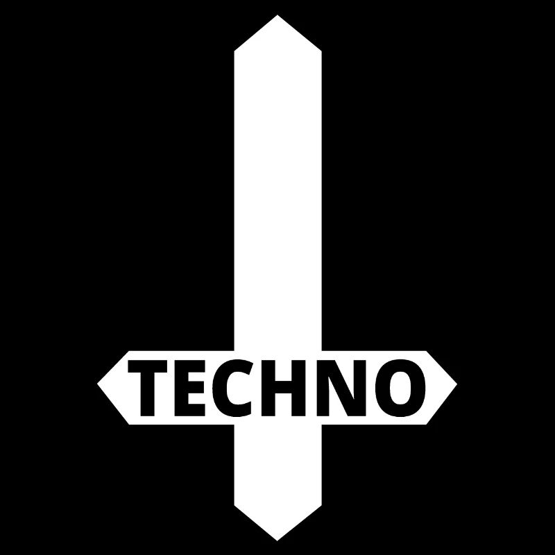 Techno - Rave - Geschenk - Techno merch - Kreuz
