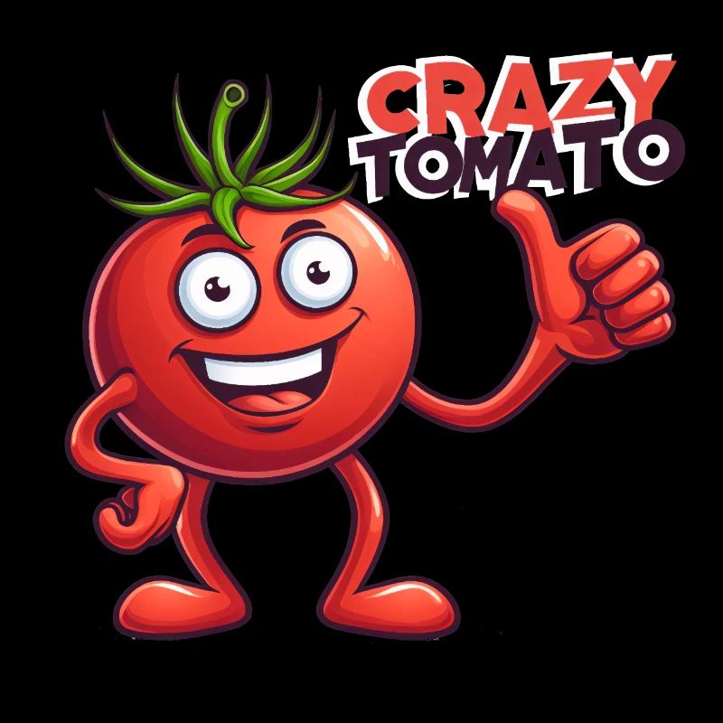 Crazy Veggies: Tomato with Thumbs Up