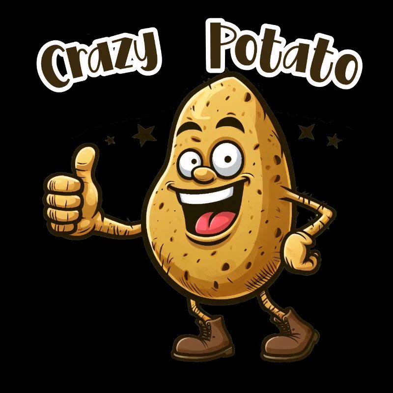 Crazy Veggies: Potato thumbs up