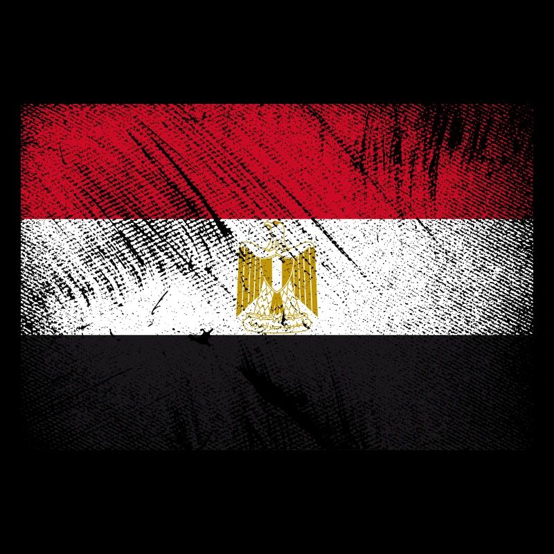 Drapeau Egypte - Grunge Vintage
