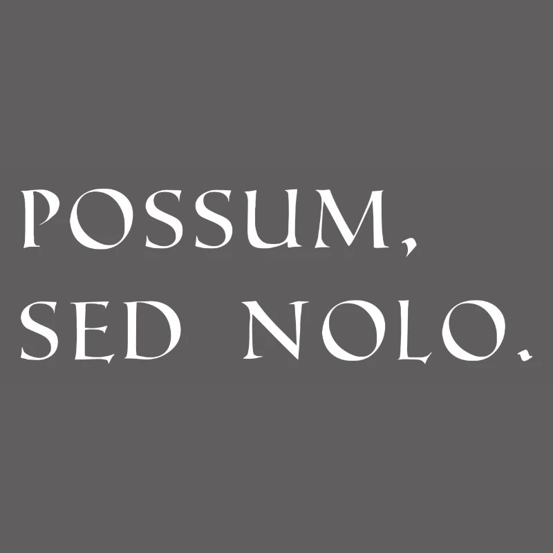 je pourrais, mais je n’aime pas le latin blanc