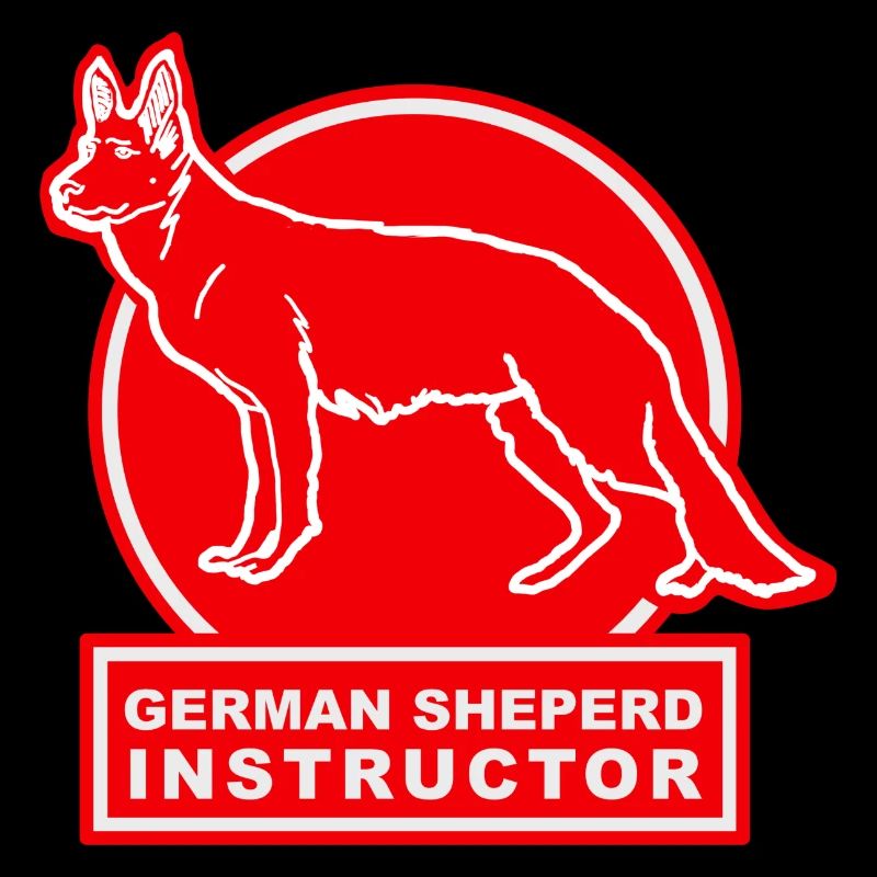 German Shepard Instructor red
