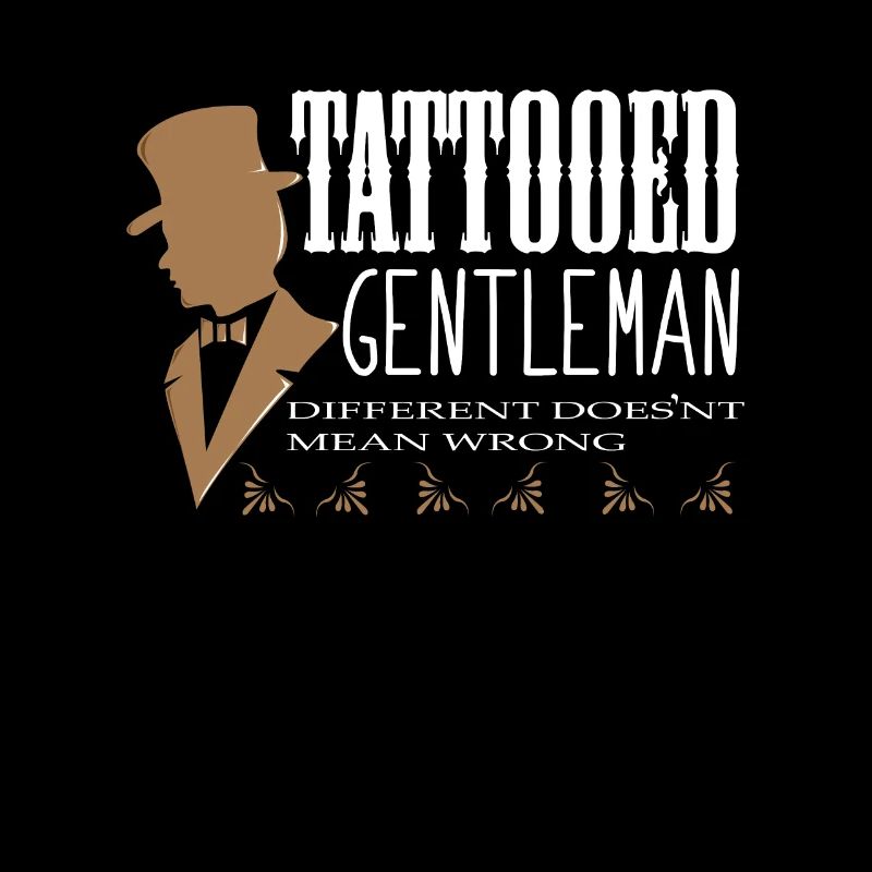 Tattoo Motiv - Tatooed Gentleman - Tätowiert Tinte