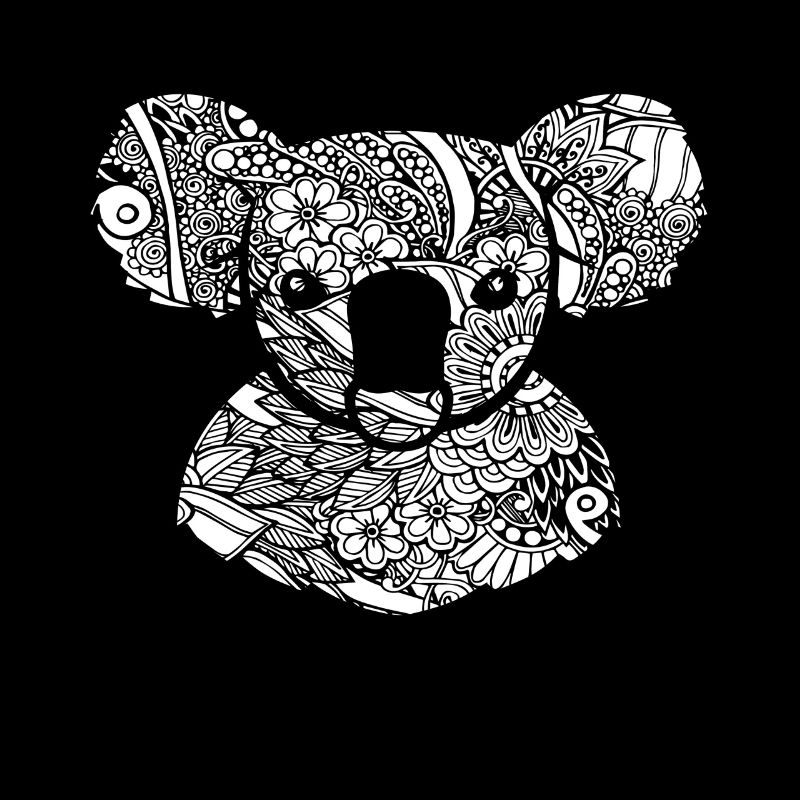 Koala Koala Floral Pattern