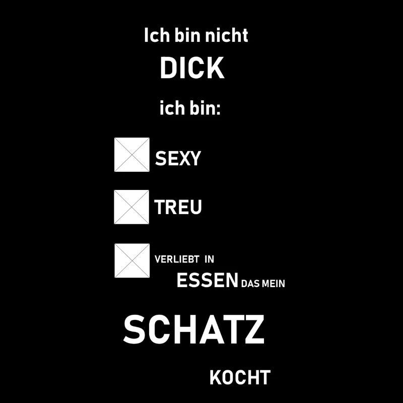 ich bin nicht dick