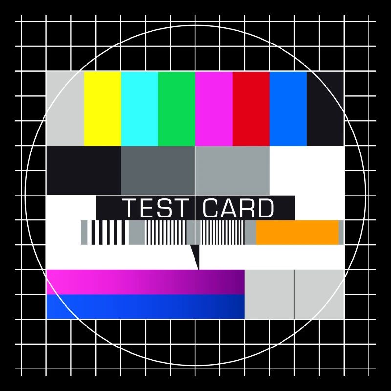 Testbild Fernsehen Bildschirm Sendeschluss Display