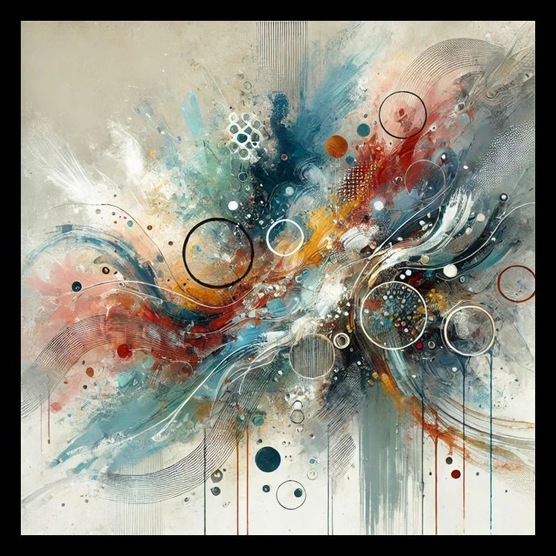 Flux dynamique - Peinture abstraite