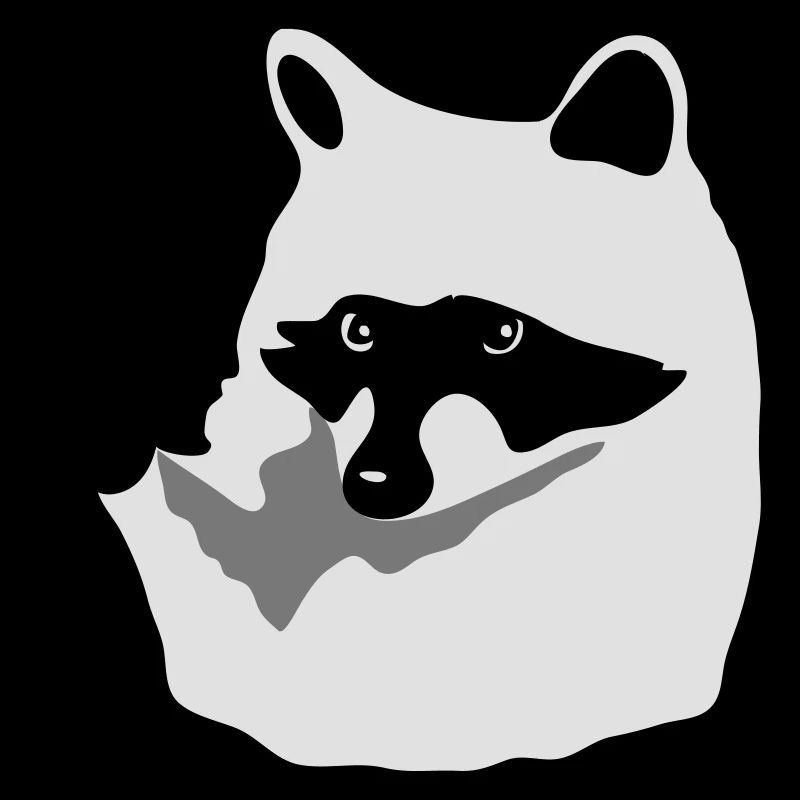 Waschbär-Peace