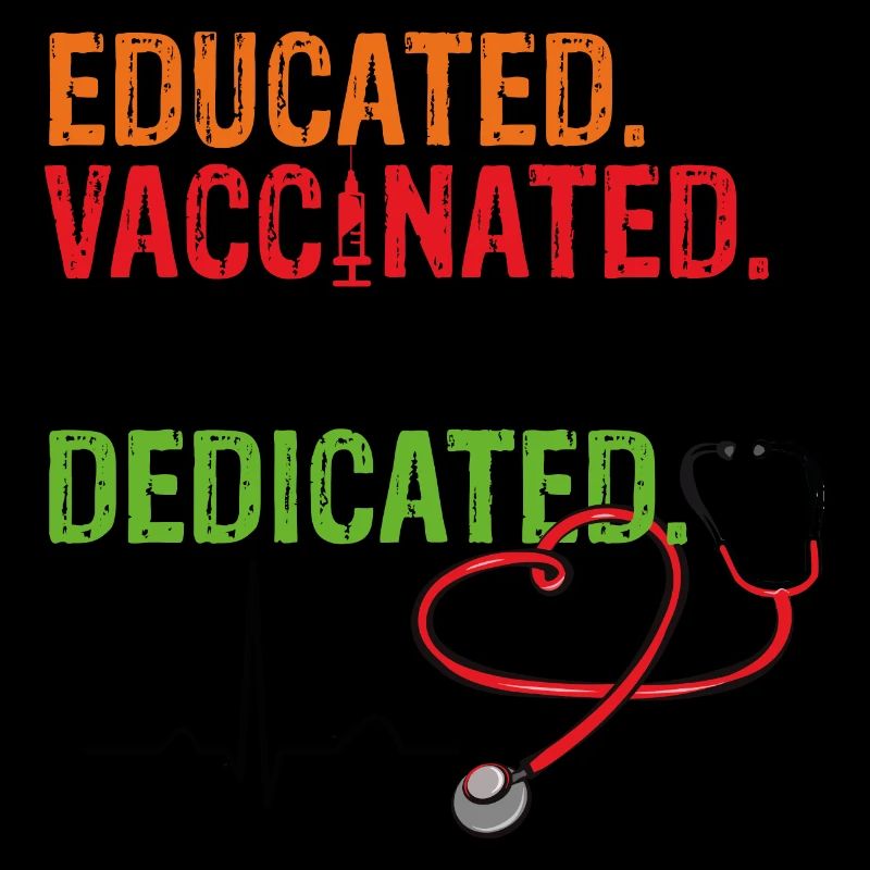 Educated Vaccinated Caffeinated Dedicated Vaccination