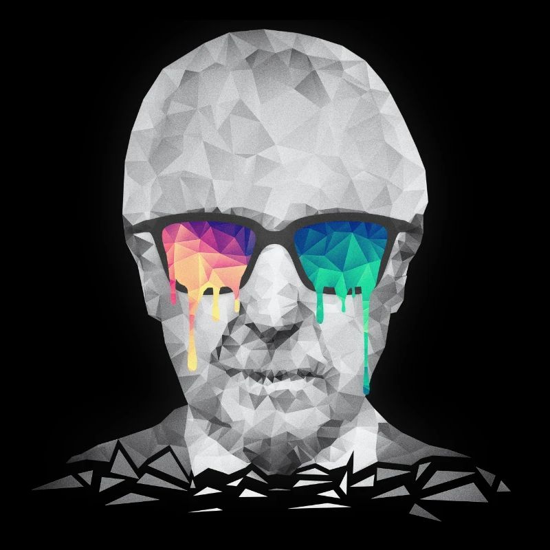 Albert Hofmann - Psychedelic Polygon Portrait