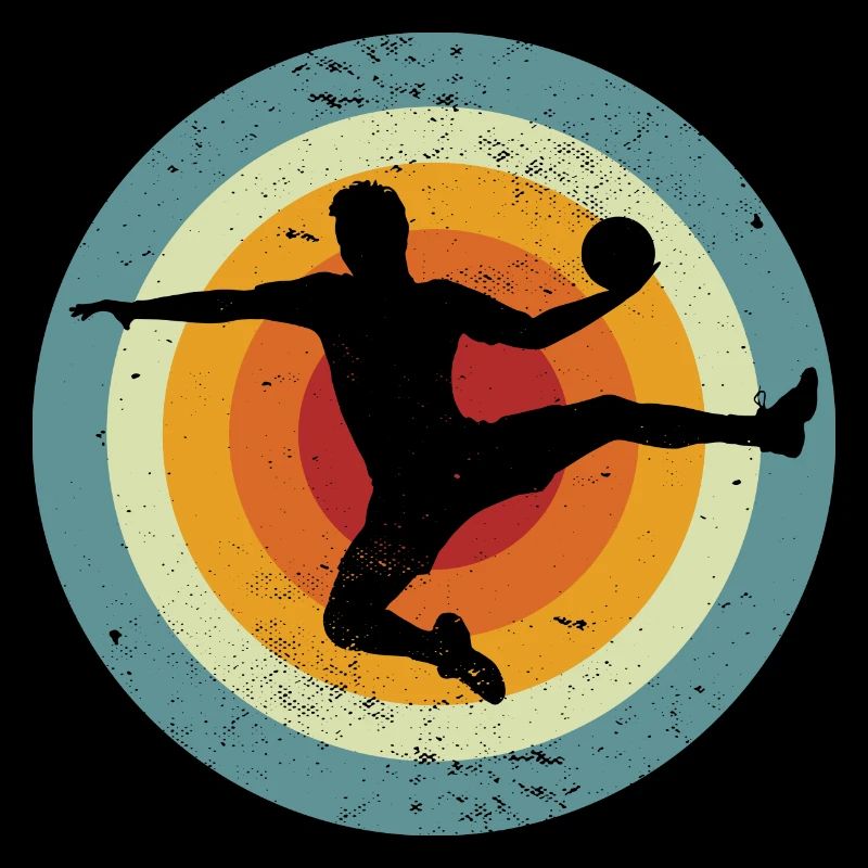 Handball, handball player, handball player Silhouette