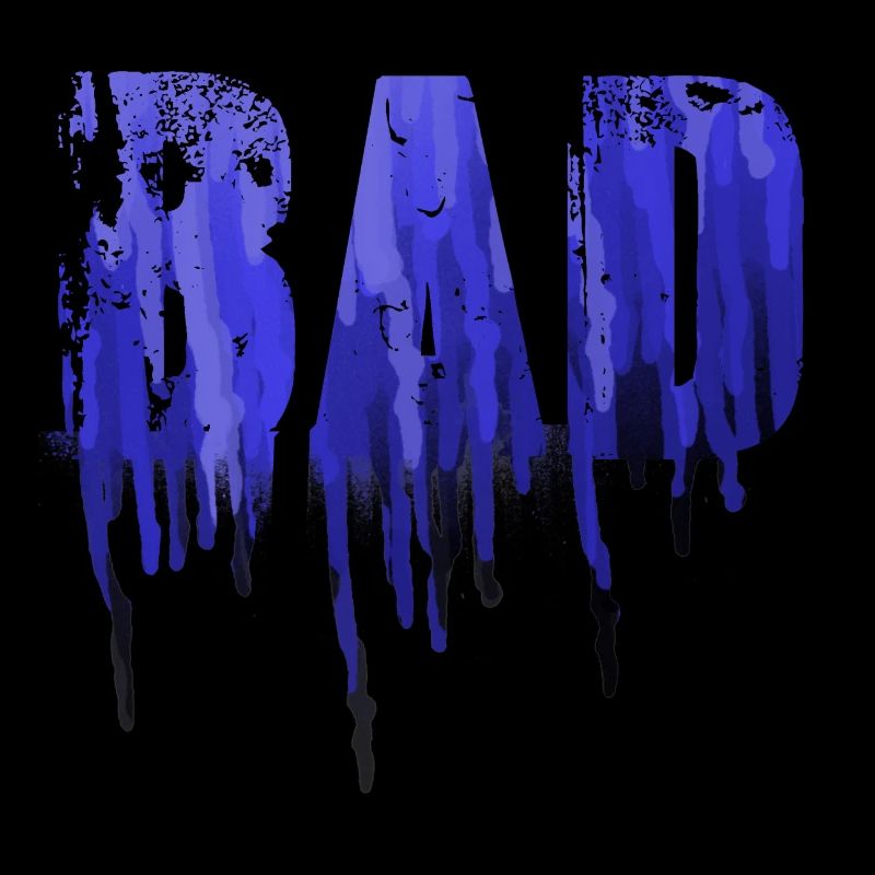 bad ,blue,font,graffiti,typo,stencil
