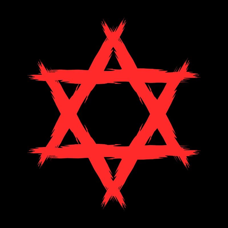 Etoile de David religion rouge