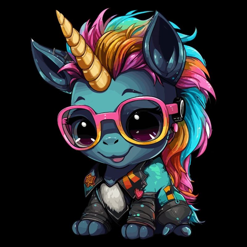 Punker Einhorn Design