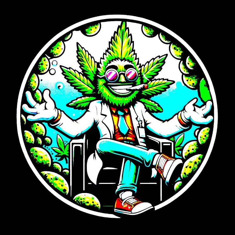 Cannabis Held im Anzug