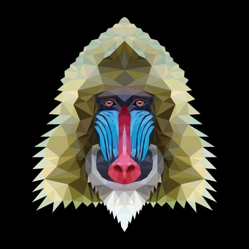 Affe polygon design Geschenk