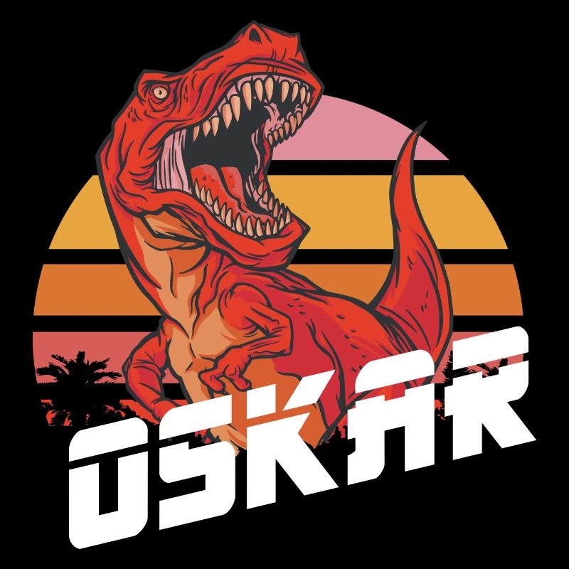 OSKAR - Beau nom de garçon avec T-REX Dino