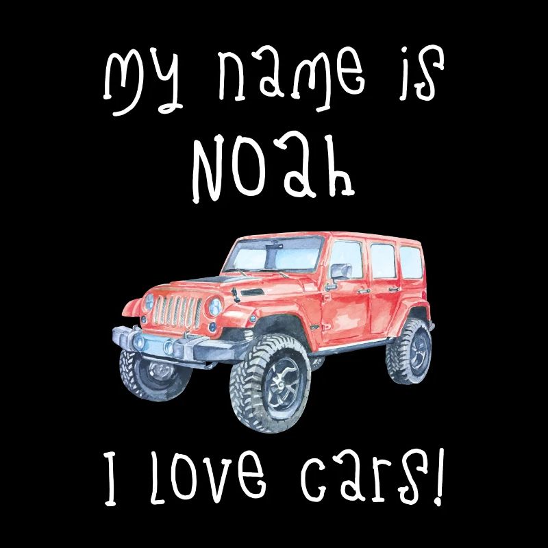 Personalized Noah Custom Car T-shirt Design