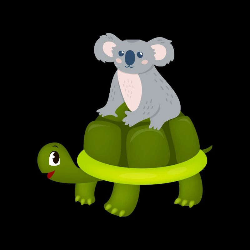 Koala Riding Turtle Gift