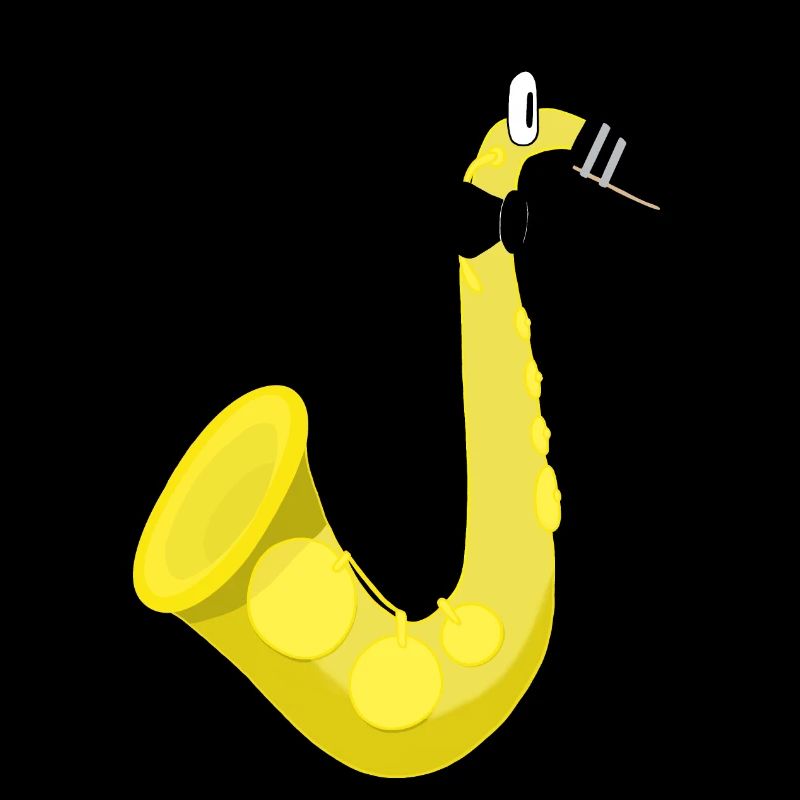 Comic Figur Saxophon