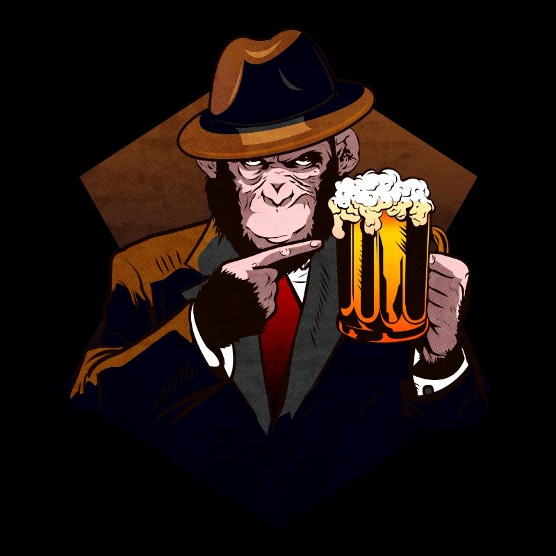 Beer chimpanzee