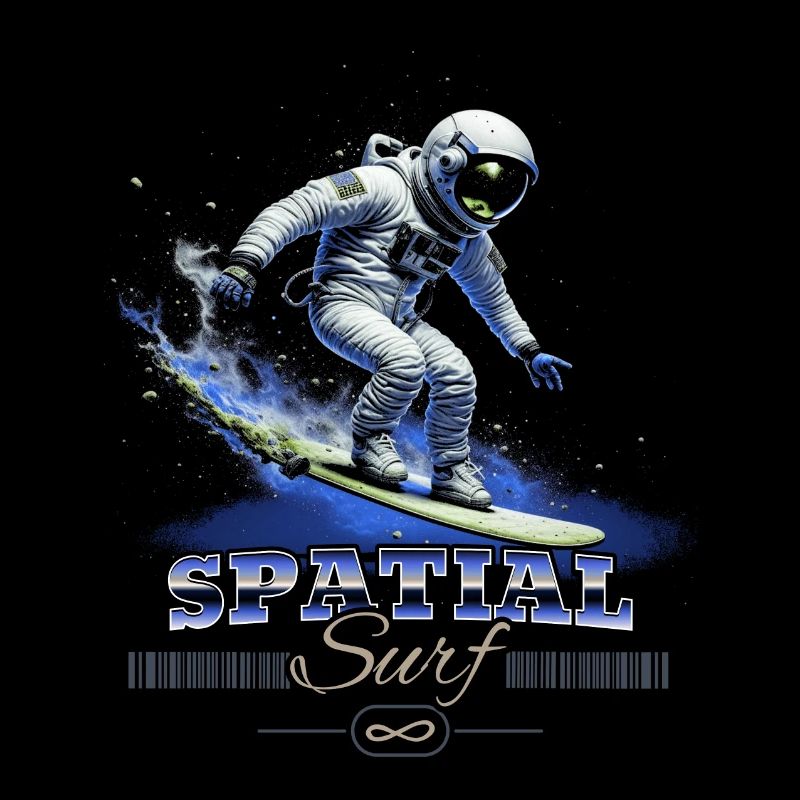 Astronaute Spatial Surf - humour espace
