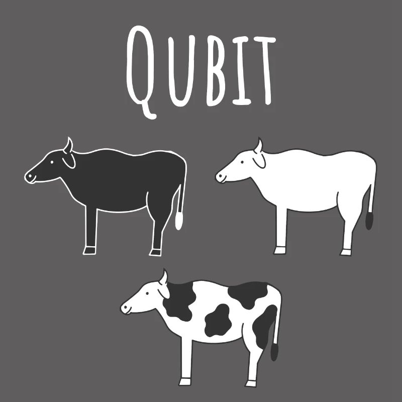 Quantencomputing mit Kühen Lustig Geschenk Kuhbit