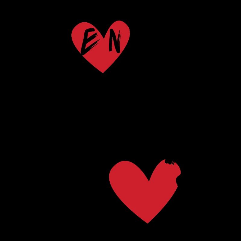 In Me Amor Mode_typographique in der Gestalt eines Herzens