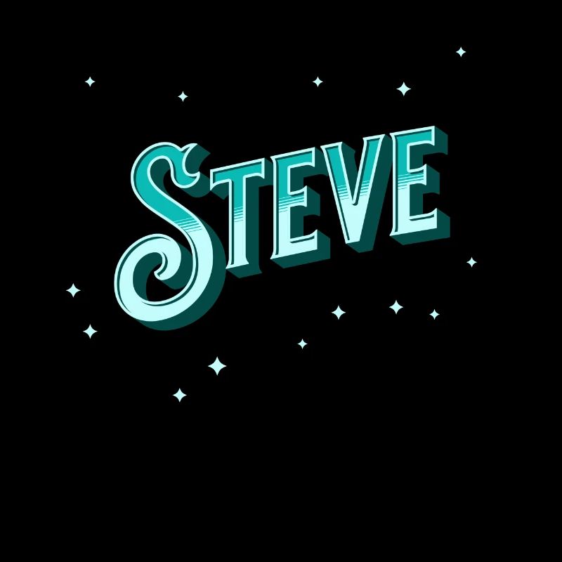 Steve Namen personalisiert