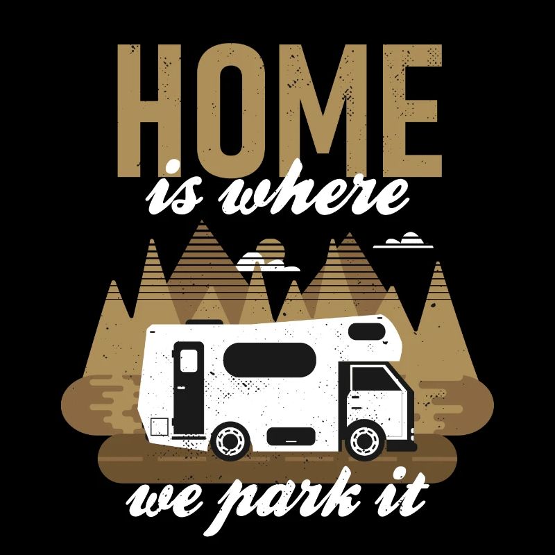 Cool camping caravan van saying
