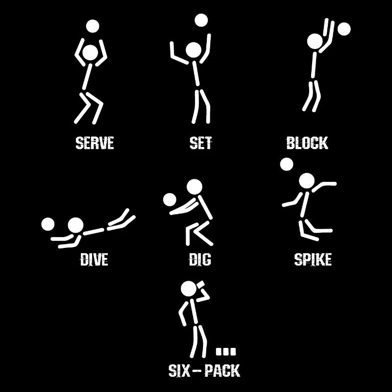 Volleyball Sixpack