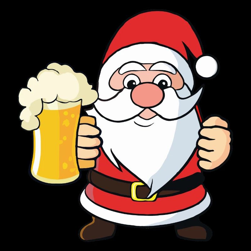 Weihnachtsmann mit Bier
