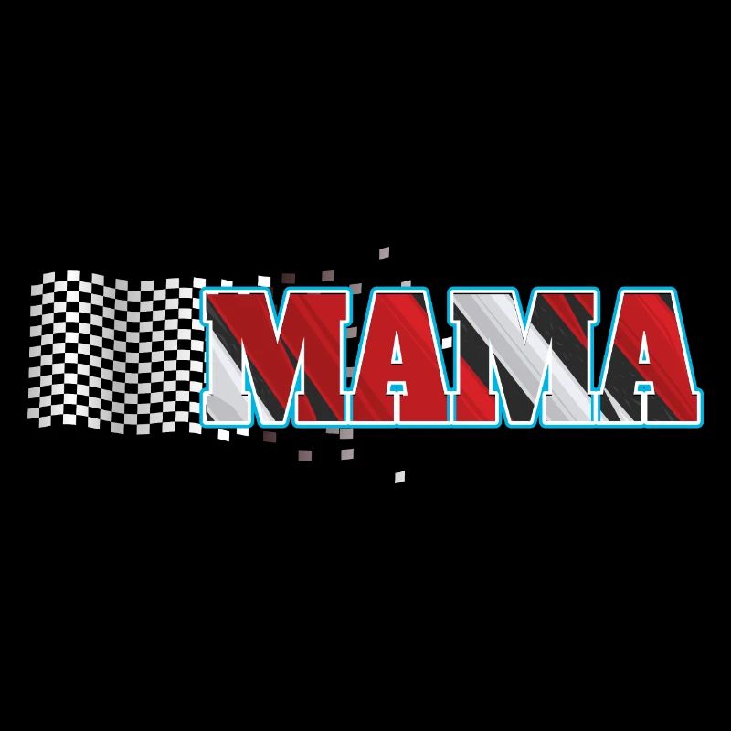 Course Assortie Familiale Voiture de course Pit Crew Maman