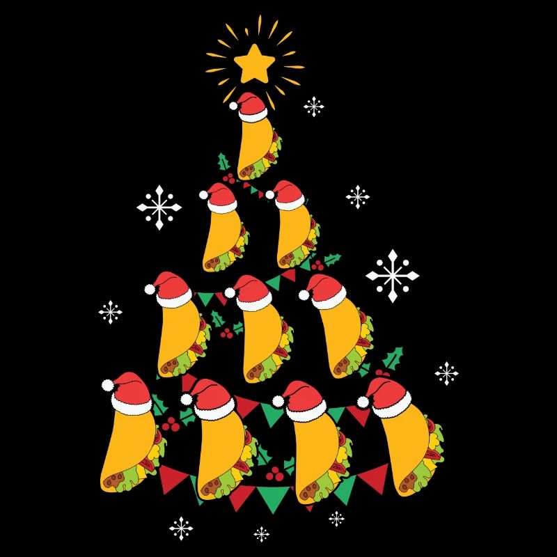 Fast Food Lover Taco Christmas Tree