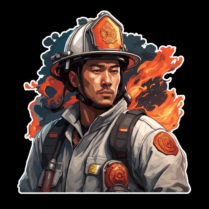Firefighter / Fire / Fire / Extinguish / Hero