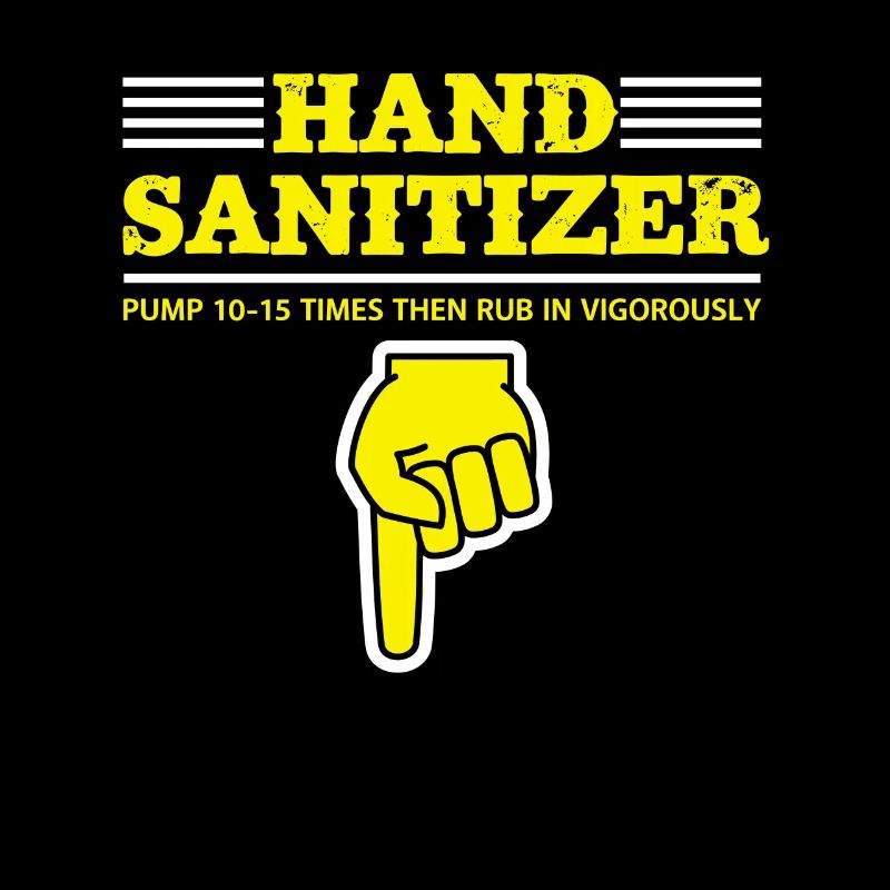 Hand Sanitizer Instructions Humorous Note for
