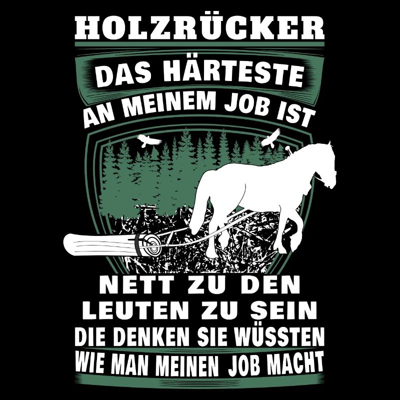 Holzrücker mit Pferd