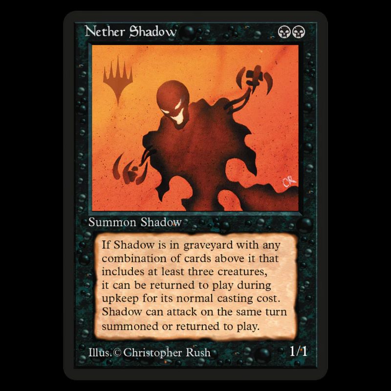 Magic: The Gathering Carte De Nether Shadow