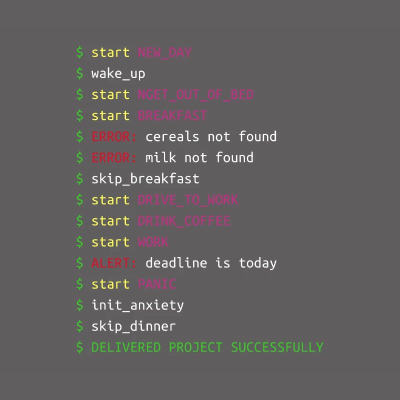 Tag im Leben eines Programmierers Coding Geek Geschenk
