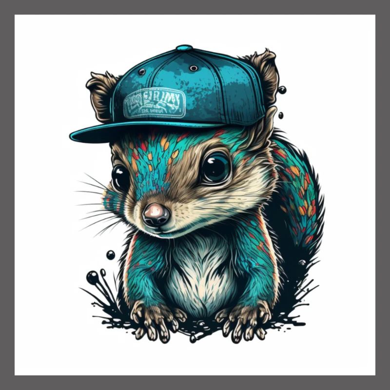 cooles Eichhörnchen mit Cap