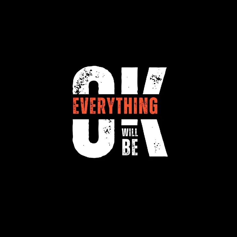 Everything will be OK Design Black