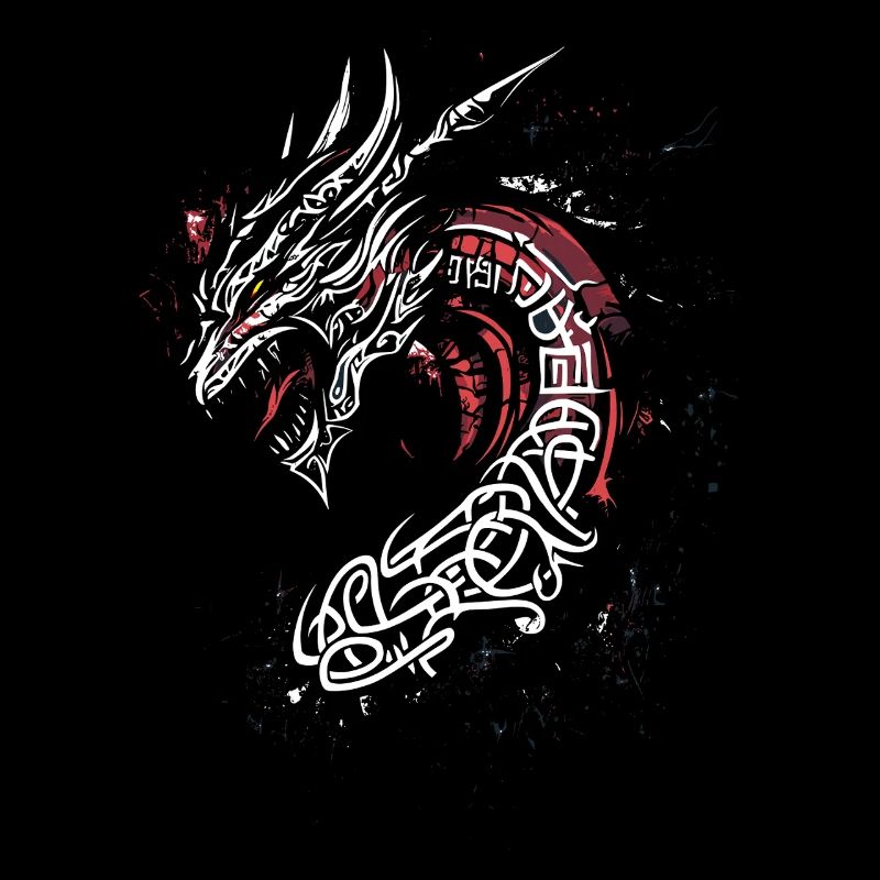 Viking Vikings Wikinger Drache Drachen Drachenkopf