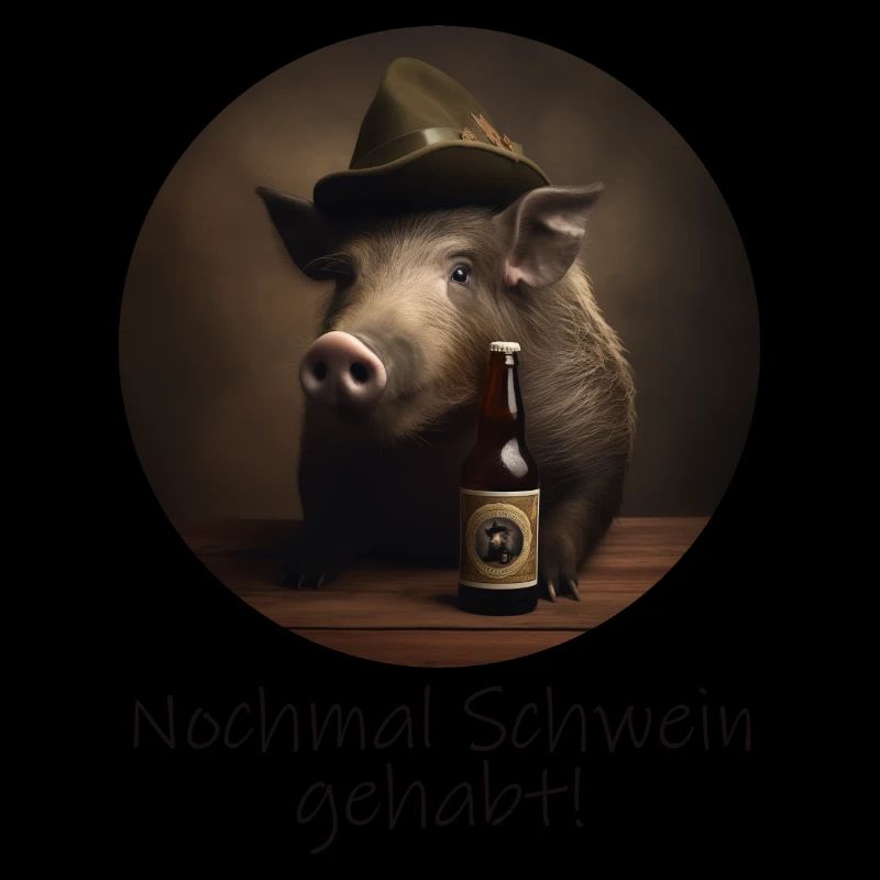 Sanglier avec chapeau - J’ai encore eu du cochon !